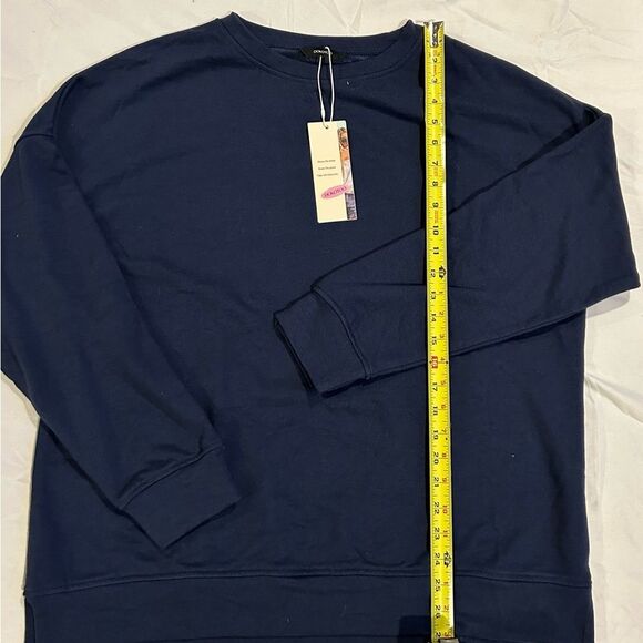 NWT soft & comfy navy blue sweatshirt - Picture 2 of 4
